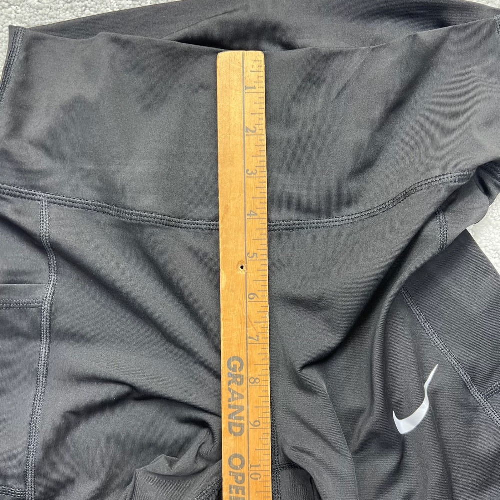 Nike Pro Combat Dri-Fit Compression Shorts Womens L Black Side Pockets Workout - Picture 9 of 11